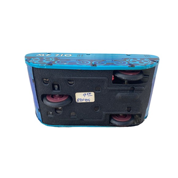 RED CHINA TIN FRICTION STARS-LANDING SPACE TANK MF 710.  VINTAGE TOY. - Picture 6 of 8